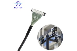 42AWG Coaxial Cable Line Harness Micro Coaxial Cable Assembly for Camera(IP CAM) CONNECTOR HRS DF36 30P/40P