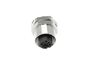 4Pin Circular Connector Female Panel Mount Socket IP67 Waterproof Servo Motor Power Connector