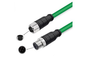 High Flexible M12 4 Pin D-Code Ethernet Network Cable Male to Female IP67 Industrial Communication Cables