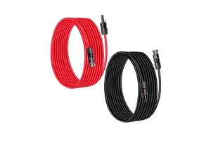 Hot Sale Insulated 4mm² 6mm² 3m Cable 1000V/1500V PV Connector Insulation Single Head IP67 DC Power12AWG Solar Wire