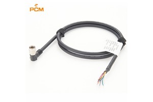 Right Angle HR10A-10P-12P Hirose 12Pin Male to Open End Power I/O Trigger High Flex Cable for Machine Vision Basler Camera GigE