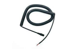 Custom Spring Coiled 2 Core Wire Cable DC 5.5*2.1 5.5*2.5MM Barrel Jack Male/Female Power Cable Spiral Power Cable