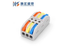 CZLS -223 Mini Compact Push Wire Connector Wireless Quick Lever Cable Connectors Terminal Block 6P Spring Type Industrial Use