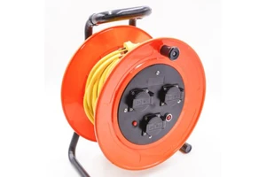 Professional Cable Reel with 3 Sockets H07rn-F 3G1.5 Cable Rubber Outdoor IP44