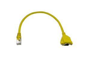 RJ45 Male to Female Ethernet Extension Cable with Screw Lock, Industrial-Grade Network Patch Cord for Stable Device Connection