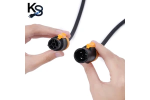 KESHI PowerCon 3 Pin 20A 250V Extension Cable Heavy Duty Locking Power Cord for Stage Lighting Audio DJ LED Display IP65