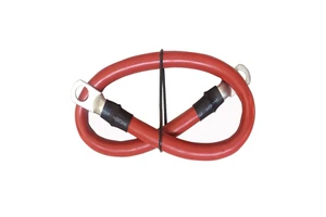 3/8" Stud 12" Long 2-Gauge Marine Battery Cable With Tinned Lug Assembly