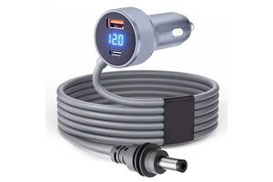 Starlink Mini Car Power Cable With Dual USB Charger 12V-24V DC Plug And Voltmeter