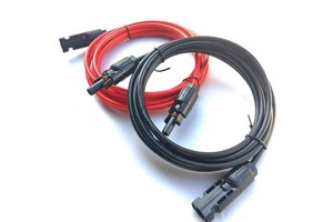 Solar Cable Extension With MC 4 Connectors PV Cable 1x4.0mm Tinned Copper Conductor XLPO Insulation for Solar Power Stations