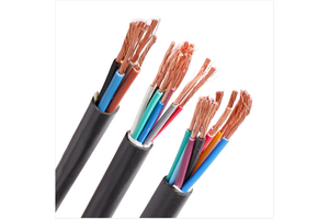 Multi-cores Copper Conductor 4x2.5mm2 4x1.5mm2 Black PVC Insulated Industrial Automobile Use 450/750V Control Cable Flexible