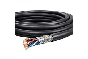 High Torsion Robotic Cable for 6-Axis Robot Arm With Abrasion-Resistant PUR Jacket and Shielded Twisted Pair Construction