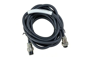 Waterproof Servo Motor Control Cable M16 M12 Connector 4 Pin Pre-molded Pvc Unshielded Black Aviation Plug Circular Connector