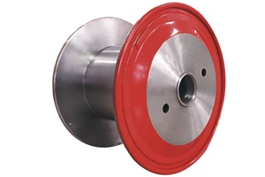 Double Layer High Speed Cable Reel Retractable Durable Dual Drum Wire Spool Winder for Workshop Industrial Use