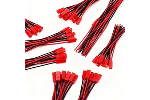 2-Pin Red Silicone Wire with Copper Contact Adaptor Type Connector Plug Cable for Drone Power and PCB Applications