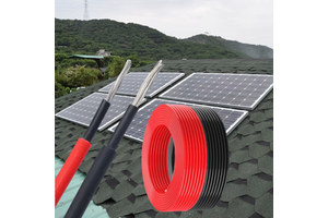 Twin Core Solar Cable 2.5 4 6mm Photovoltaic Equipment Cable with Tinned Copper DC Cross-Linked Power Cables