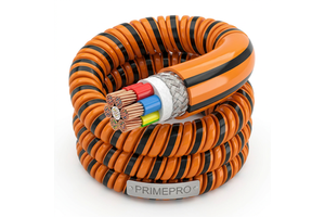 PRIMEPRO High-Elasticity PUR Spiral Retractable Cable 2 3 4 5 7 Core Flexible Spring Wire for Medical & Industrial Robotics