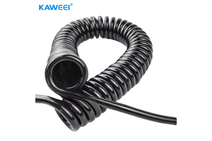 2-20 Cores CNC Spiral Power Cable Industrial PVC/PU Spring Coiled Cable