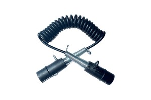 European 7Pin 24V TPU Spiral Trailer Cable Wire Assembly for Heavy Duty