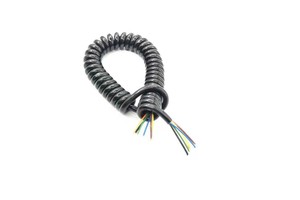Spring Cable PVC Spiral Cable AC Voltage 450/750V DC Voltage 6V-1000V Copper Conductor 0.5mm Diameter for Back-and-Forth