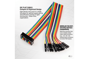 Factory Customized IDC Flat Cable Assembly Ribbon Cable with IDC Socket Connector Colours Cables 10Pin 20Pin 40Pin Ribbon Cable