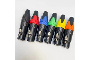 Hot Sale 3-Pin XLR Male & Female Connector Gold-plated Copper Contact DMX512 Microphone Plug for DMX Stage Lighting Audio Cable