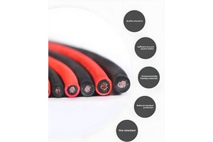 Photovoltaic Cable PV1 F 1x1.5 35mm DC 1.5kV/AC 1.0kV Tinned Copper Conductor Halogen-Free Crosslinked Polyolefin Insulation