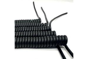 Copper Conductor PVC Insulated 8 Core Spiral Telescopic Cable High Elasticity 300V Rated 1*0.5mm