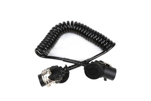 Waterproof Electric Spiral Cable 5 Pin 7 Wire Trailer ABS Trailer Cable