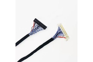 Hot-Sale30-Pin 2-Channel 8-Bit Copper LVDS Cables | Custom LVDS Converter Harnesses for Laptops TVs Flexible LCD Screens IP68