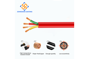YGC High Temperature Silicone Rubber Flexible Cable For Heater Motor Oven Wiring OEM Low MOQ Fast Delivery