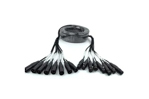 8-Way Stage Lighting Audio Cable Multi-Core Communication Channel PVC Jacket Braid Speaker Microphone Connection Stock!