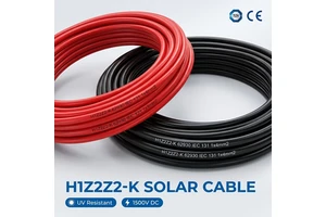 TUV CE Certified H1Z2Z2-K Solar PV Cable UV Resistant Wholesale Factory Direct for Rooftop & Utility Solar Power Systems