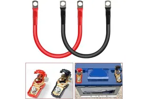 Heavy Duty Low Voltage Battery Cable 4 AWG Pure Copper Wire Flexible Automotive Starter Cable Silicone Insulated Corrosion