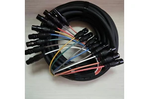 6 Channel XLR Snake Cable Professional Audio, OFC Core with Neutrik Style Connectors for Stage and Studio