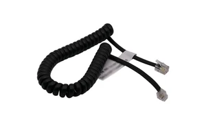 RJ10 spring coiled spiral handset wire telephone cord cable compatible with Landline/IP Phones BT etc