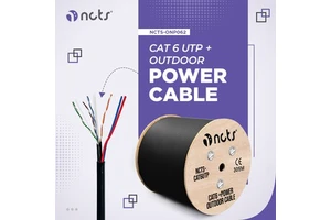NCTS NCTS-ONFP062 Industrial Network Cable Outdoor Cat6e FTP CCA Flexible High Temperature Resistant LAN for Factory