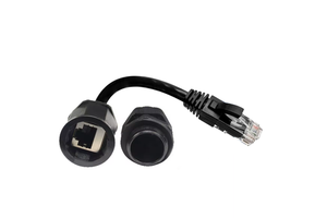 Outdoor Waterproof IP67/IP68 M20 CAT6 Ethernet Cable with RJ45 Connector PVC Shield Solid Conductor for Industrial Networking