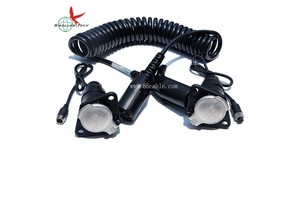 7-Pin Spiral Coiled Cord with Stranded Conductor for Electric Cable Trailer Plug Wiring