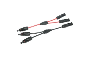 2-Core Copper Conductor Y Type Male and Female Connector XLPE-Insulated PV MC 4 Branch Solar Power Cable