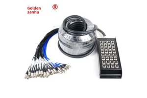 32-Channel Multi-Core Oxygen-Free Copper Signal Cable Stage Mobile Junction Box Audio Cable Box
