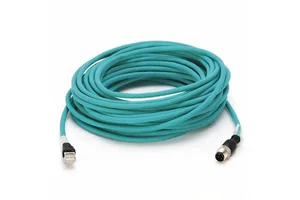 1585J-M8TBJM-0M15 Industrial Ethernet Cable M8 8-Pin Male to RJ45 Straight 0.15m Shielded Ethernet Network Cord