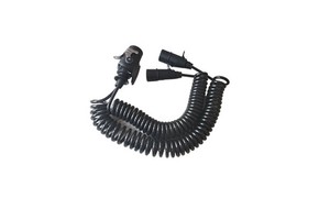 High Quality Spiral Electrical Cord Truck Trailer ABS Coiled Power Cable With 15 Pin Connectors