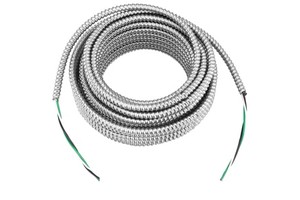 12/2 CUL Listed Mc Cable 1569 Metal Clad 600V Stranded Copper Conductor Aluminum Armor AC Male End Power Cable