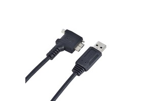 Industrial Camera USB3.0 USB-A/Micro USB Angled Connector with Screw-fixed Panel Mobile Hard Drive Data Power Supply Cable