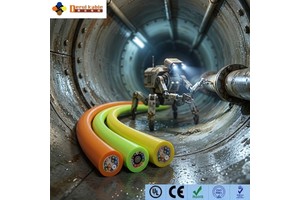 IP68 Waterproof Industrial Instrumentation Multi Core TPU Sewer Camera Replacement Cable for Pipeline Inspection Robot