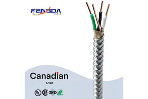 Fengda AC90 14/2AWG 12/2AWG Bx Cable Mc Cable 600V Armour Cable With Certificate For Canada