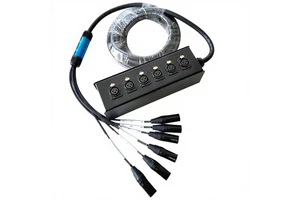 Route 6 Stage Junction Box Multi-Core Audio Signal Cable XLR Male Female Cables Mixing Console Microphone Recording Studio Bare
