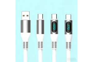 Digital Display LED USB to C Fast Charging 40Gbps Data Transfer Cable with Pure Copper Conductor for Camera Use