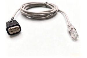 Waterproof IP67 12P Industrial Ethernet Cable 12 Position Adapter Connector Pure Copper Conductor 1m Length for Home Appliance