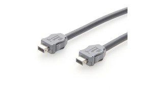 Industrial Category 6a Ethernet Cable with Bare Copper Conductor and PVC Jacket 2m Length Model IX40G-A-10S-CV